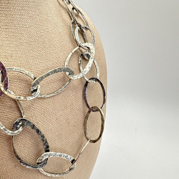 VTG Silpada Sterling Silver 925 Oval Link Chain Necklace Size 19.5'' Length - Picture 3 of 9